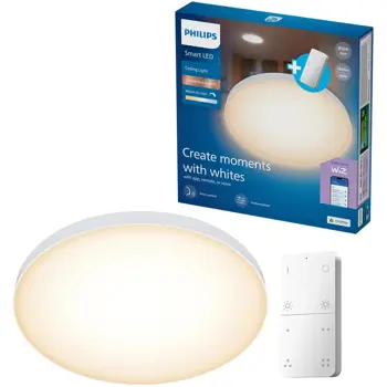 PHILIPS pametna LED stropna svjetiljka 18W W okrugla 27-65 + daljinski upravljač