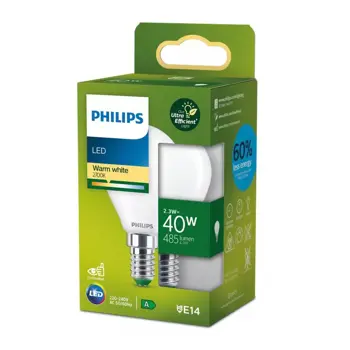 PHILIPS UltraEfficient LED ŽARULJA /E14/2,3W/485lm=40W/2700K/240V P45 FR 50.000h