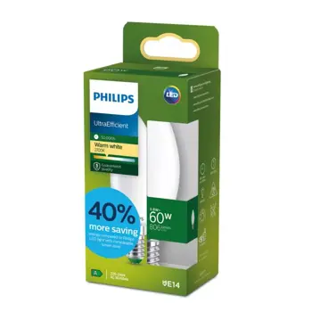 PHILIPS UltraEfficient LED ŽARULJA /E14/3,8W/806lm=60W/2700K/240V B35 FR 50.000h