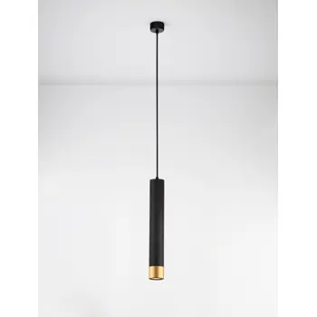 PICTO VISILICA CRNA Fabric Cable H: 200 cm GU10 1x10 Watt IP20 230 V