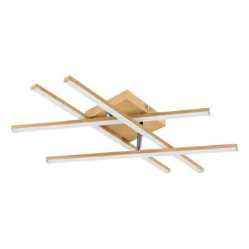 PLAFONJERA 1xLED 20,5W, DRVO OPTIK/BIJELA LASANA 4