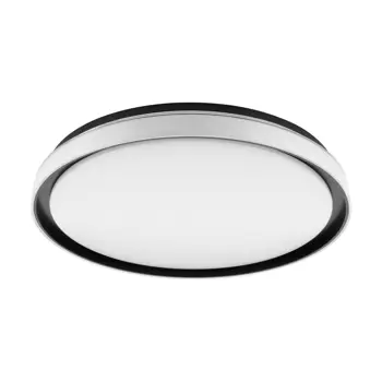 PLAFONJERA 4xLED 4X10W, 5000lm, DIMABILNA, DALJINSKI, CRNO/BIJELA SELUCI