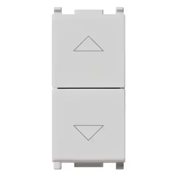 PLANA SKLOPKA ZA ROLETE 2P/10A/250V 6TERM. 1M SILVER