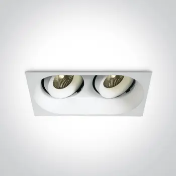 PODESIVI UGRADBENI LED REFLEKTOR 2x6,5W CCT IP54 700mA DARK LIGHT BIJELA