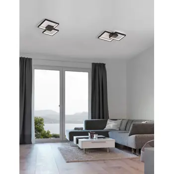 PORTO PLAFONSKA SVJETILJKA LED 19W/3000K/1342lm/IP20/CRNA