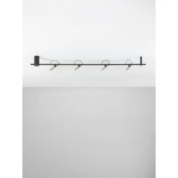 PRATO STROPNA SVJETILJKA S 4 LED REFLEKTORA CHAMPAGNE ZLATNA/CRNA 22W IP20 3000K