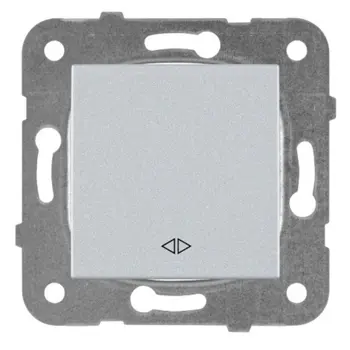 PREKIDAČ KRIŽNI PANASONIC SREBRNI BEZ OKVIRA