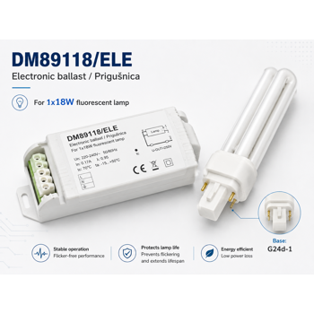 PRIGUŠNICA ELEKTRONSKA 1X18WG24d-1