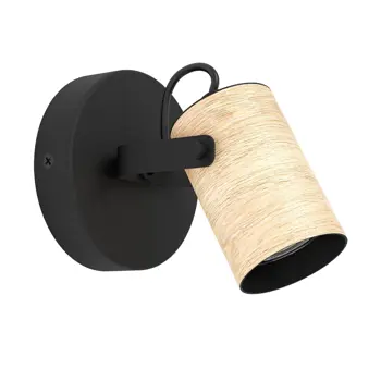 REFLEKTOR 1xGU10, 1X3W, CRNA/DRVO CAYUCA