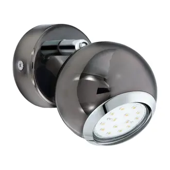 REFLEKTOR 1xLED GU10, 1X3W, 240lm, NIKL CRNI/KROM BIMEDA