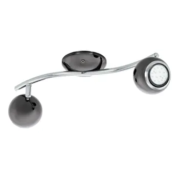 REFLEKTOR 2xLED GU10, 2X3W, 2X240lm, NIKL CRNI/KROM BIMEDA