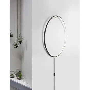 RING ZIDNA LAMPA LED 30W/3000K/1445lm/IP20/CRNA