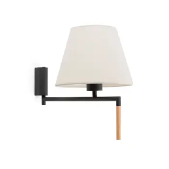 RON DARK GREY ZIDNA SVJETILJKA  BEIGE SHADE