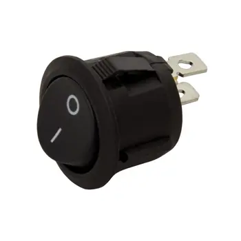 Round switch ON/OFF, black