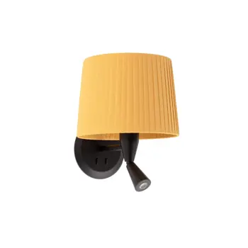 SAMBA BLACK READER ZIDNA SVJETILJKA  RIBBONED LAMPSHADE E2