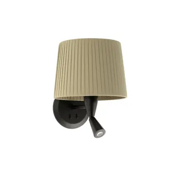 SAMBA CRNA READER ZIDNA SVJETILJKA  RIBBONED LAMPSHADE E2