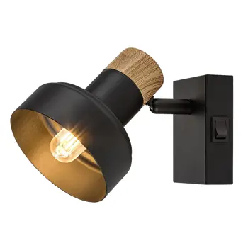 Saskia REFLEKTOR E14 1x MAX 15W/CRNA/IP20