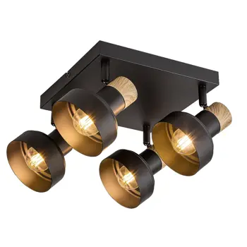 Saskia REFLEKTOR E14 4x MAX 15W/CRNA/IP20