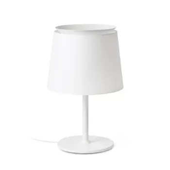 SAVOY WHITE STOLNA LAMPA W/WHITE SHADE