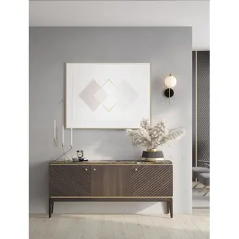 SAVOY ZIDNA LAMPA G9/5W/SATIN GOLD & BLACK & WHITE