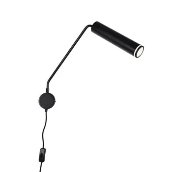 SENOBIA ZIDNA SVJETILJKA GU10 1X MAX 35/CRNA/IP20