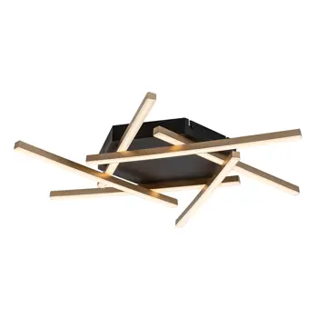 Severine PLAFONSKA  SVJETILJKA  LED 40W/CRNA/ ZLATNA/IP20/2060lm