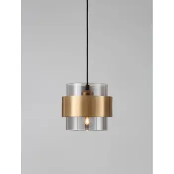 SIANNA VISLICA E27 /IP20/MESING ZLATNA & SMOKY