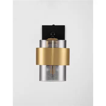 SIANNA ZIDNA LAMPA E27/12W/CRNA 
& ZLATNA