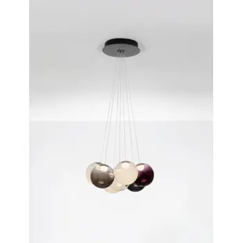 SILENZIO LED LUSTER CRNI/STAKLO 41W IP20 3000K TRIAK PRIGUŠIV