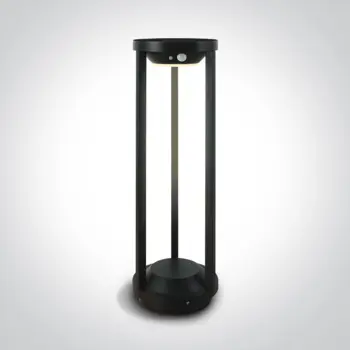 SOLARNA PODNA LED SVJETILJKA 2,2W/120lm/3000K/SEZOR CRNA IP65