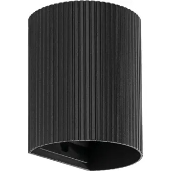 SOLE ZIDNA SVJETILJKA IZBRAZDANA 1XGU-10 220V CRNA