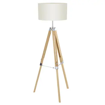 STAJAĆA LAMPA 1xE27 V-1430, DRVO/KROM/BIJELA LANTADA