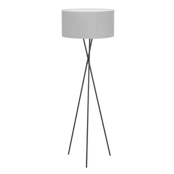 STAJAĆA LAMPA 1xE27 V1515, CRNA/SIVA/TEKSTIL  FONDACHELLI