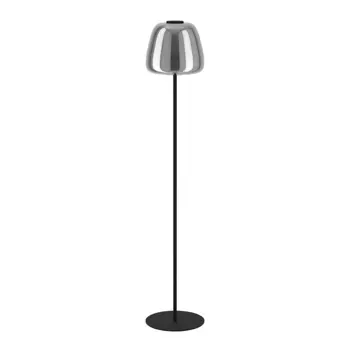 STAJAĆA LAMPA 1xLED 15,5W, RGB, CRNA/SIVO STAKLO ALFERO-Z