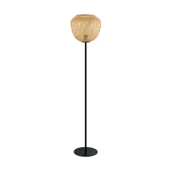 STAJAĆA LAMPA 1xE27 NATUR/CRNA  DEMBLEBY