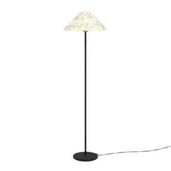 STAJAĆA LAMPA 1xE27 V-1465, CRNA/PLATNO BAMBUS LIST OXPARK