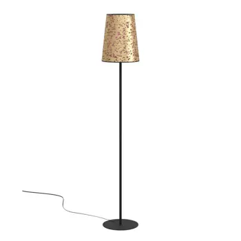STAJAĆA LAMPA 1xE27 V-1725, CRNA/ZLATO, SA LATICAMA CASTUERA