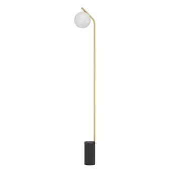 STAJAĆA LAMPA 1xE27 V-1730, MESING/OPAL/CRNA BETULIA