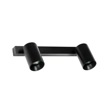 STAN W/LAMP CEILING LAMP BLACK 2xGU10