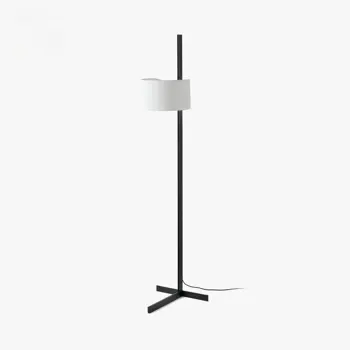 STAND UP BLACK STAJAĆA LAMPA WHITE SHADE E27 20W