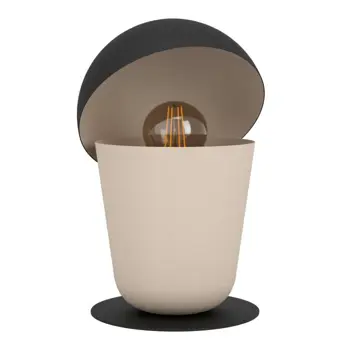 STOLNA LAMPA 1xE27 CRNA/BOJA PIJESKA BATABANO