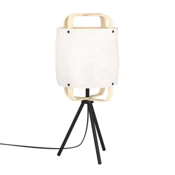 STOLNA LAMPA 1xE27 CRNA/DRVO/PLATNO SURFLEET