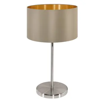 STOLNA LAMPA 1xE27 NIKL/MAT, SIVOZELENA PASTERI