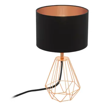 STOLNA/1,E14, V305, BAKAR/CRNI TEKSTIL CARLTON 2