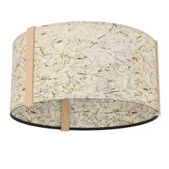 PLAFONJERA 1xE27 PROM 400, CRNA/DRVO BEŽ HONTONGAS