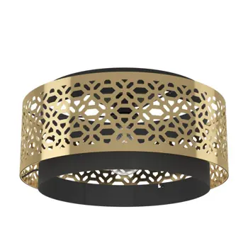 PLAFONJERA 1xE27 PROM 420, MESING/CRNA  SANDBACH