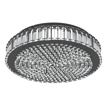 PLAFONJERA 1xLED 23,5W, 3500lm, PROM 410, CRNA/KRISTAL BALPARDA