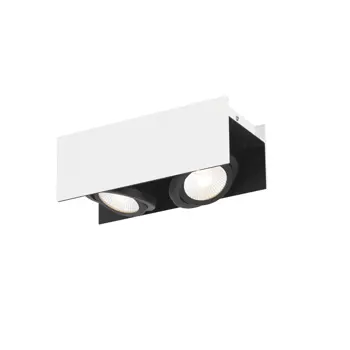 STROPNA/2, LED 2X5,4W, 1020 lm, ALUMINIJ/BIJELA VIDAGO