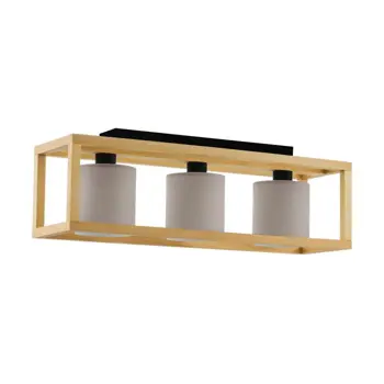 PLAFONJERA 3x E27 D-770, DRVO/CRNA/KAPUČINO GRANADOS