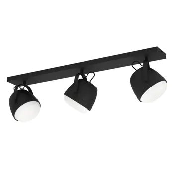 PLAFONJERA 3x E27 D-890, CRNA/BIJELA UPANEMA